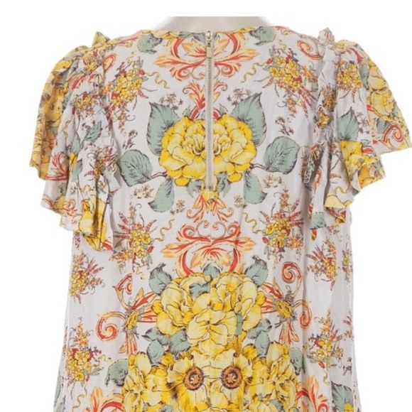 Free People Yellow Floral Dress - Small - Picture 3 of 3